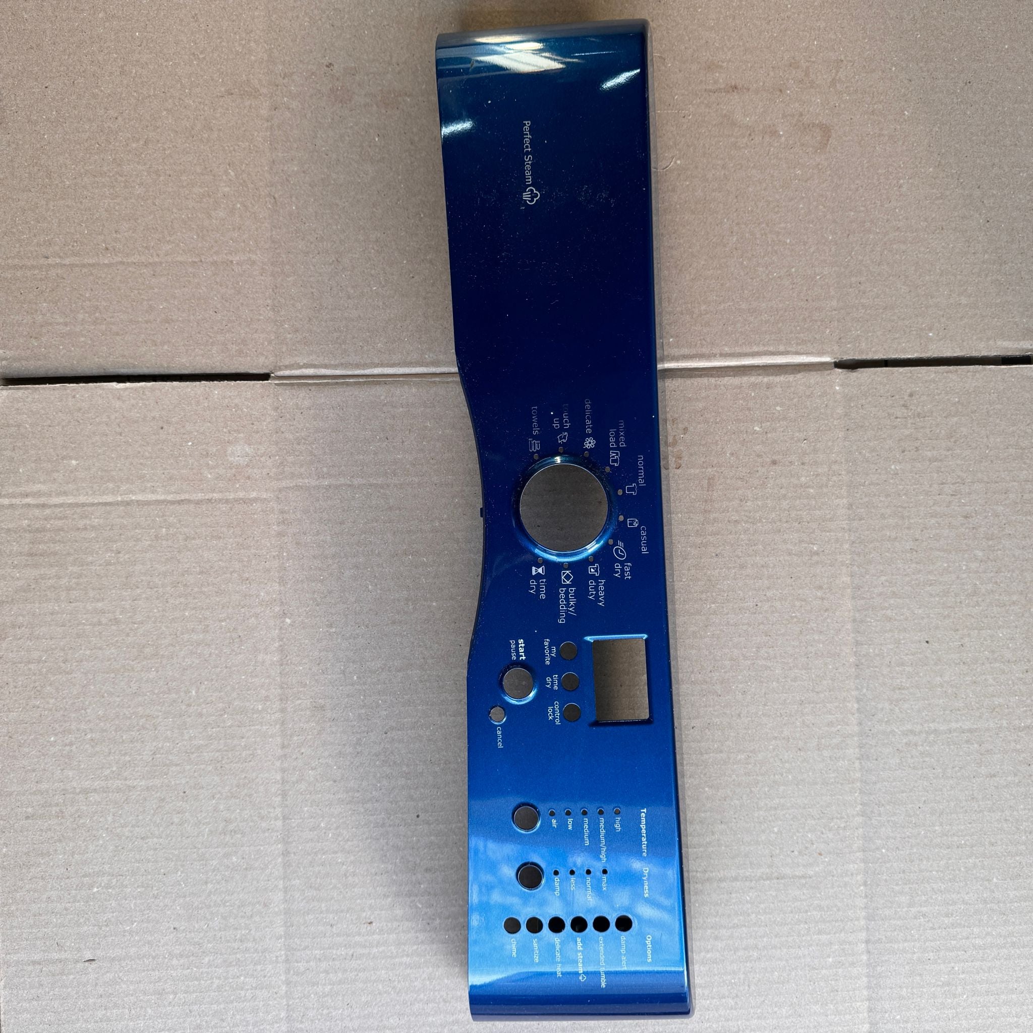Frigidaire Dryer Panel 137249315 (blue) Only Panel Frigidaire Dryer Panel 137249315 (blue) Only Panel